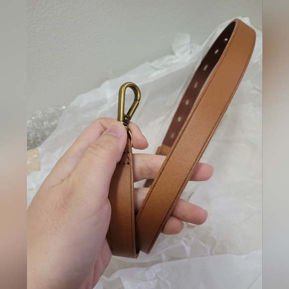 Madewell Bags New Crossbody Brown Leather Bag Strap With Brass From